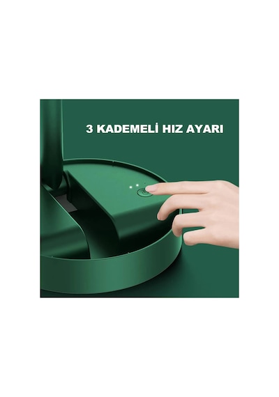 Masaüstü Vantilatör Şarjlı Vantilatör 3 Kademeli Fan Masa Üstü Telefon Tutcaklı Vantilatör Beyaz - 639472251