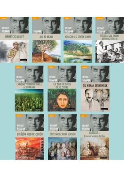 Mehmet Başaran Kitaplığı Seti - 10 Kitap Takım - Mehmet Başaran - Literatür Yayıncılık