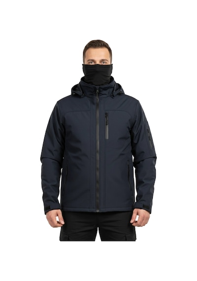 Mysia Outdoor Lacivert Soft Shell Mont İçi Polarlı Lacivert