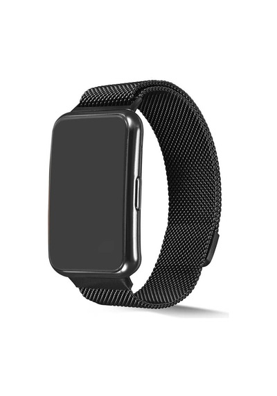 Huawei Watch Fit Uyumlu Krd-01 Metal Zore Kordon-siyah