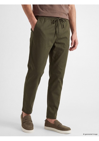 LC Waikiki Lc Waıkıkı Haki Relax Fit Gabardin Erkek Pantolon