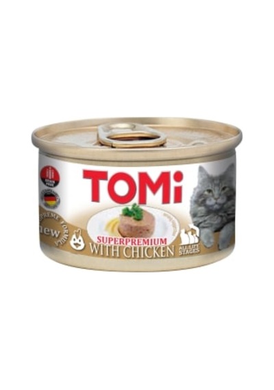 Tomi - 261 - Kedi Tavuklu Yaş - Edntrend - Mama 85g