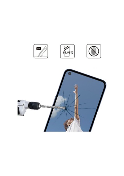 Oppo A52 Zore Kenarları Kırılmaya Dayanıklı Cam Ekran Koruyucu