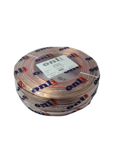 Onli 2X2.50Mm Hoparlör Kablosu 100Metre Şeffaf