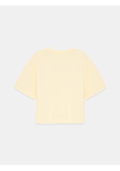 Dilvin 31017 %100 Pamuk Basic T-shirt-açık Sarı