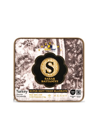 Sarar 4kg Kabartmalı Emboss Battaniye Çift Kişilik 200x240 5
