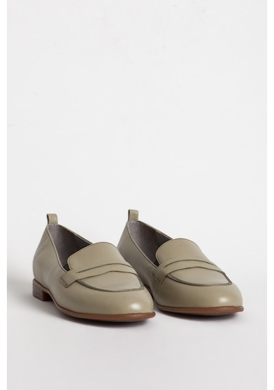 Dericlub Kadın Gerçek Deri Loafer Br 04037 Yeşil