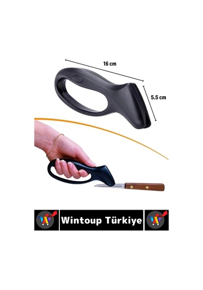 Ergonomik Yüksek Kaliteli Paslanmaz Çelik Kaymaz Güvenli Kullanım Kompakt Manuel Bıçak Bileme Aleti