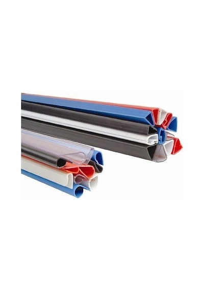 Office Force 6 Mm Siyah Slide Binder Oval Plastik Profil 50'Li