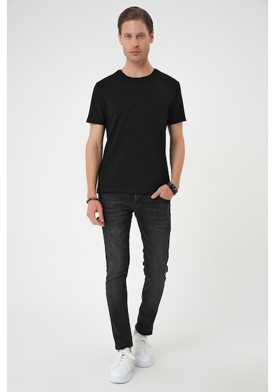 Efor Comfort Fit Bisiklet Yaka Esnek Pamuk Casual Siyah Tişört Ts 885 Siyah Efor Comfort Fit Bisiklet Yaka Esnek Pamuk Casual Siyah Tişört Ts 885 Siyah