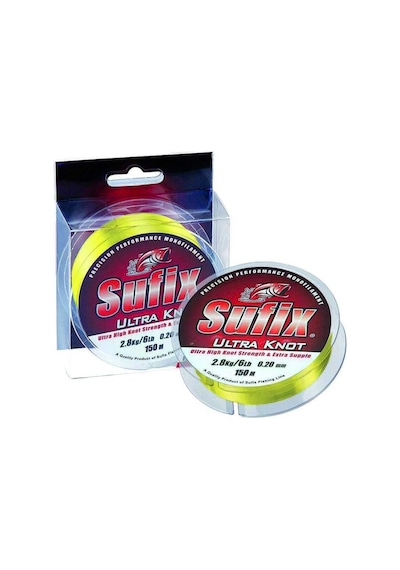 Sufix Ultra Knot 0.25 Mm 150m Beyaz Monofilament Misina 4.3kg Çeker