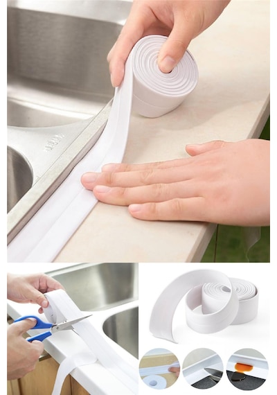 Su Sızdırmaz Geçirmez Bant Lavabo Küvet Kenar Bandı 2 Adet