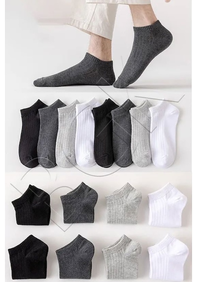 Bgk Pamuklu Basic Derbili Unisex Çorap Çift Çok Renkli