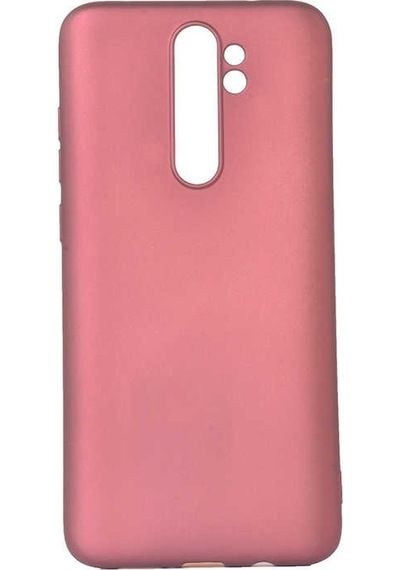 Noktaks - Xiaomi Uyumlu Xiaomi Redmi Note 8 Pro - Kılıf Mat Renkli Esnek Premier Silikon Kapak - Gold