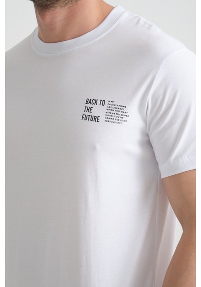 Shooter Sportwear Shooter Erkek Pamuklu T-shirt Premium Kalite Minimal Tasarım Regular Kalıp Beyaz Shooter Sportwear Shooter Erkek Pamuklu T-shirt Premium Kalite Minimal Tasarım Regular Kalıp Beyaz
