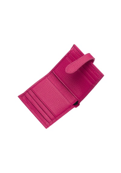 Westpolo Hakiki Deri Kağıt Para Ve Bol Kart Bölmeli Patlı Unisex Cüzdan - Fuşya Fuşya