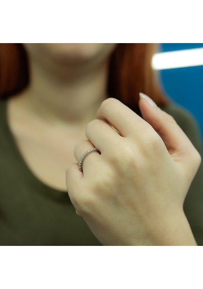 Lova 0,44 Karat Pırlanta Yarımtur Yüzük - 1030143