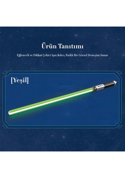 Reobrix 99011 Işın Kılıcı Yeşil Yaratıcı Yapı Blok Seti Building Blocks Lightsaber - 578 Parça