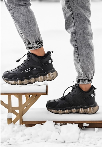Cool Edi Air Bosst Ortopedik Taban Unisex Çocuk Bot Siyah