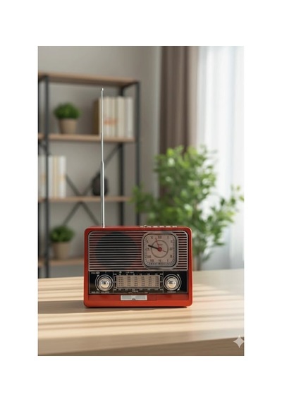 Kbroad Ktf-1647 Nostaljik Radyo Fm/am/sw 8 Band Usb Tf Kartlı Şarjlı Retro Radyo