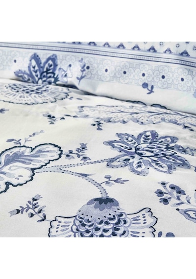 Karaca Home Amar Mavi %100 Pamuk Tek Kişilik Nevresim Takımı