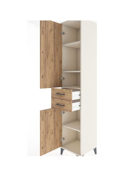 Hyperion Dolap 4 Raflı 2 Çekmeceli 2 Kapaklı 44x44x221 Aytaşı-çam Aytası