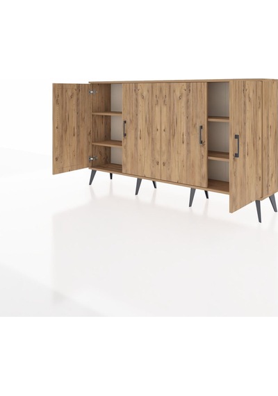 Arges Konsol 4 Raflı 4 Kapaklı 176x30x99 Çam-çam Atlas Çam/atlas Çam - Atlas Çam Arges Konsol 4 Raflı 4 Kapaklı 176x30x99 Çam-çam Atlas Çam/atlas Çam - Atlas Çam