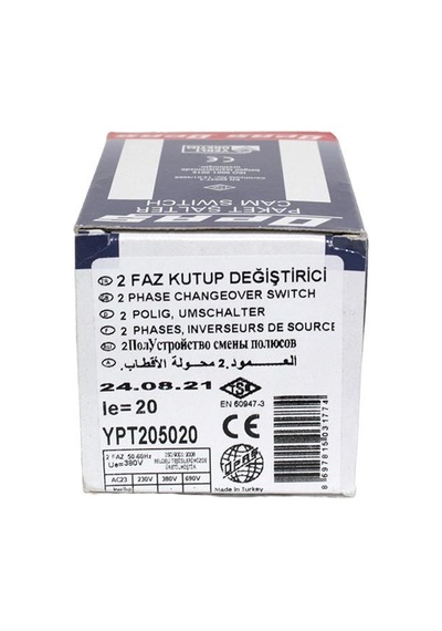 Opaş 2X20A 1-0-2 Şalter