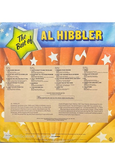 The Best Of Al Hibbler Double Lp Plak