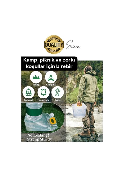 Premium 1 Lt Dayanıklı Yer Kaplamaz İçecek Çantası Sporcu Kapaklı Tutamaç Suluk Matara Kamp Piknik Çok Renkli
