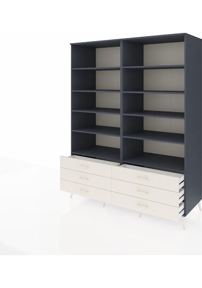 Kronos Gardrop 10 Raflı 6 Çekmeceli 176x59x221 Antrasit-antrasit/aytaşı Antrasit/aytaşı Kronos Gardrop 10 Raflı 6 Çekmeceli 176x59x221 Antrasit-antrasit/aytaşı Antrasit/aytaşı