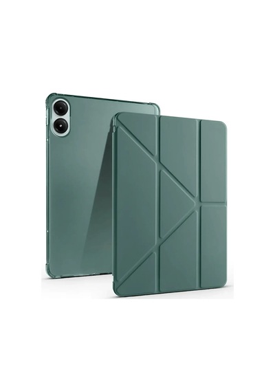 Newface - 776 - Xiaomi Redmi Pad Se 4g Kılıf Kalemlikli Mars Tablet Kılıfı - - Edntrend - Koyu Yeşil