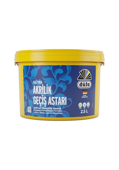 Akrilik Geçiş Astarı 2,5 Lt Kolay Uygulama İle İç Cephe 0,15 L