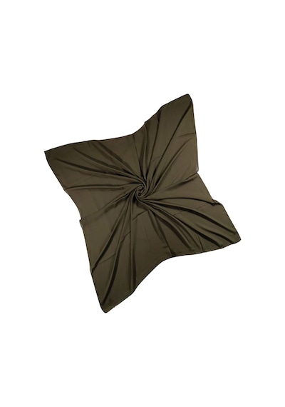 Mim Eşarp Mısırlı Eşarpları Queen Krep Düz Renk Eşarp 110x110 Cm Çimen Yeşili
