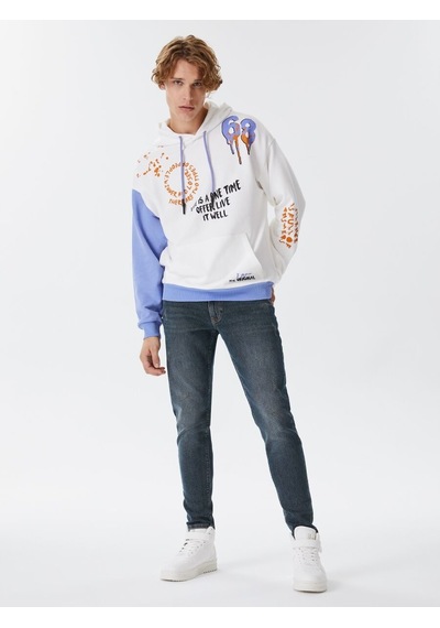 LOFT Oversize Fit Erkek Sweatshirt Lf2030809 Q1.v1 Beyaz