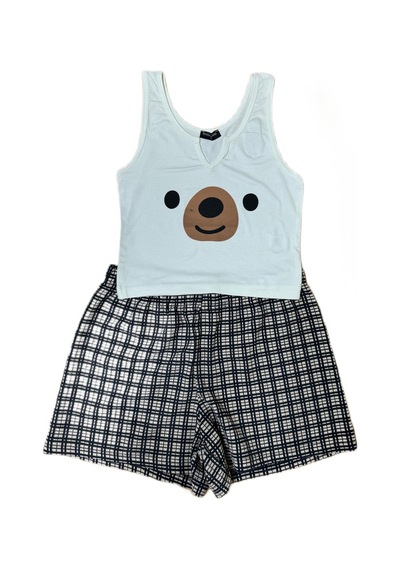 Pazarız Pembecin Şortlu Pijama Takımı Babydol İp Askılı Yazlık Pamuklu Kolsuz Beyaz Ayıcık Beyaz Pazarız Pembecin Şortlu Pijama Takımı Babydol İp Askılı Yazlık Pamuklu Kolsuz Beyaz Ayıcık Beyaz
