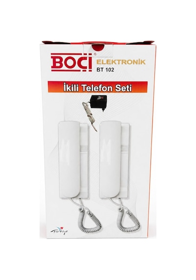 Boçi Bt102 Adaptörlü Ikili Telefon Seti N11.652