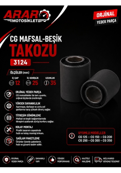 Cg Mafsal-beşik Takozu Ölç. 12-25-35 - 3124 Takim