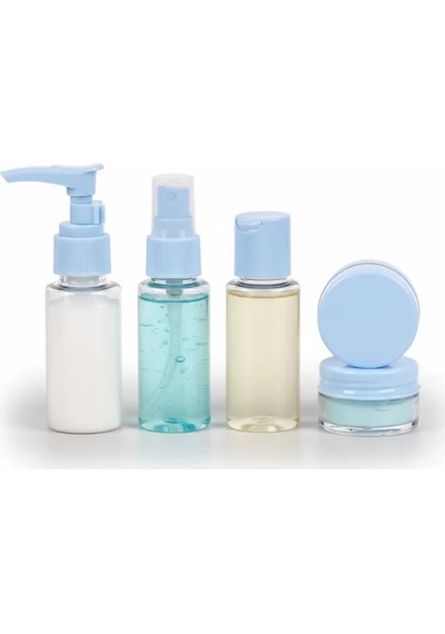 Northcity Taşınabilir 5 Parça Seyahat Kozmetik Seti 30 Ml Sızdırmaz 12 Gri