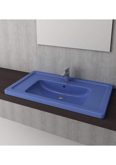 Bocchi 1008-024-0326 Taormina Pro Etajerli Lavabo 85 CM - Capri Mavi