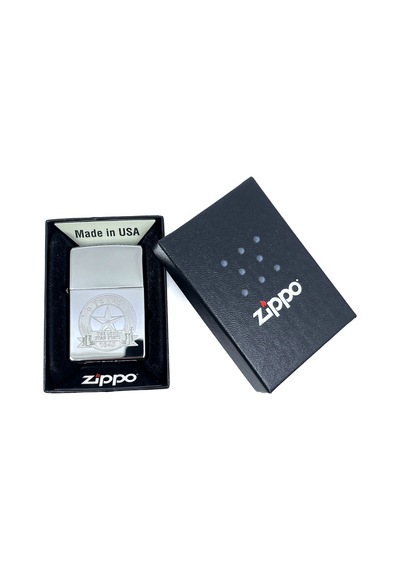 Zippo Texas The Lone Star State Dizayn Çakmak Gri
