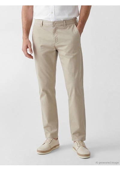 Lcwaıkıkı Classic Bej Standart Kalıp Erkek Chino Pantolon