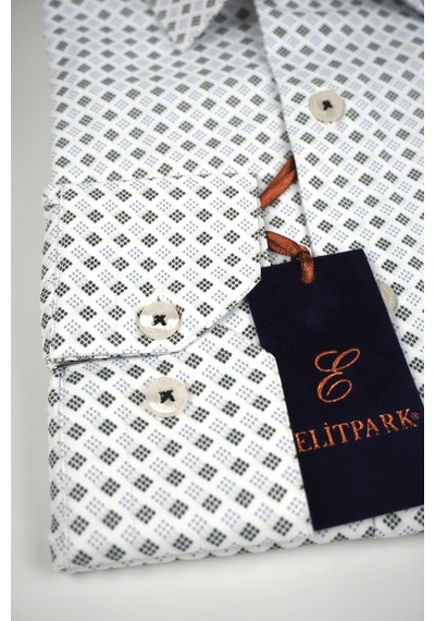 Elitpark Point Pattern Pamuklu Cepli Klasik Fit Premium Erkek Gömlek Açık Mavi - Yeşil Nokta Desen Elitpark Point Pattern Pamuklu Cepli Klasik Fit Premium Erkek Gömlek Açık Mavi - Yeşil Nokta Desen
