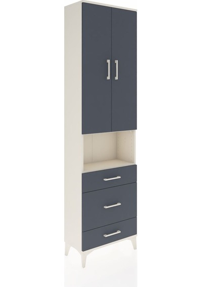 Arges Dolap 4 Raflı 3 Çekmeceli Tek Askılı 60x30x221 Aytaşı-a... Aytaşı
