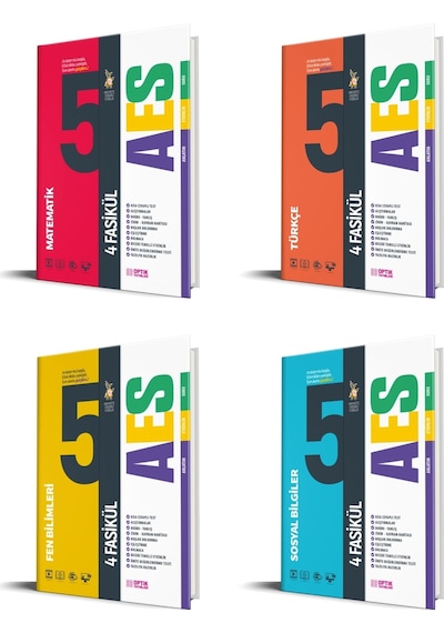 Optik 2026 5. Sınıf Matematik + Türkçe + Fen + Sosyal Aes Fasikül Seti 4 Kitap