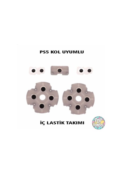 Playstation 5 V1 Kol İç Lastik Takımı 5 Parça Silikon Ps5 Versiyon 1 Kol Tamir Ps5 Yedek Parça Beyaz