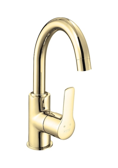 Eca Luna Kuğu Borulu Lavabo Bataryası Altın 102808953