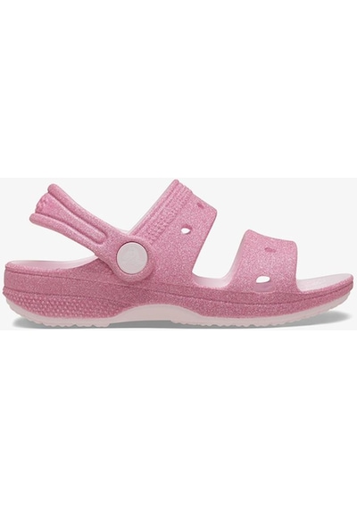 Crocs Classic Glitter Çocuk Pembe Sandalet