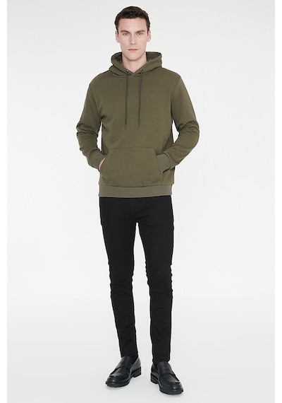 AC&Co / Altınyıldız Classics Erkek Haki Standart Fit Normal Kesim Kapüşonlu Kanguru Cepli Pamuklu Sweatshirt Haki AC&Co / Altınyıldız Classics Erkek Haki Standart Fit Normal Kesim Kapüşonlu Kanguru Cepli Pamuklu Sweatshirt Haki