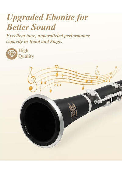 Eastar Ecl-400 Black Ebonite Si Bemol Klarnet